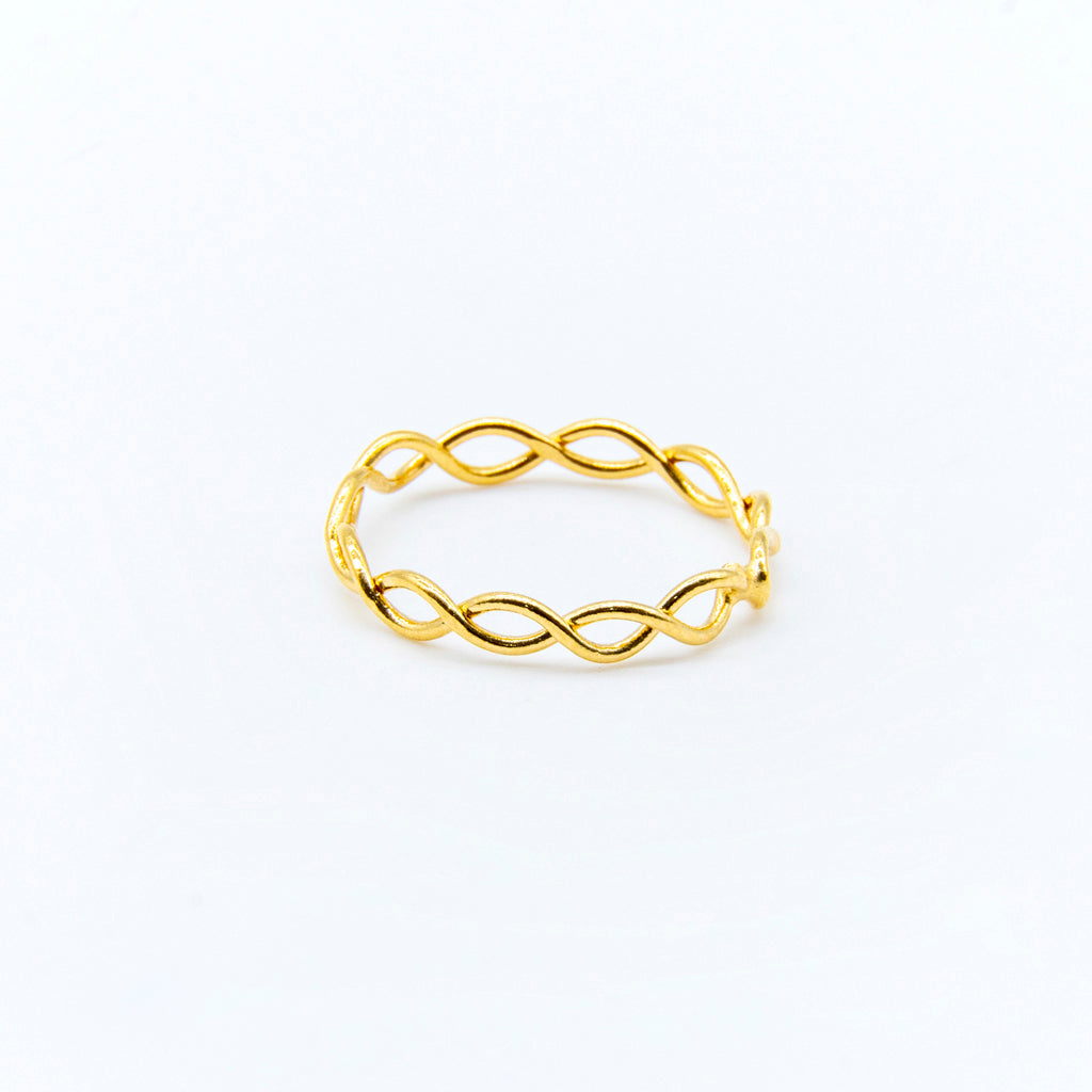 Anillo Midi Trenza