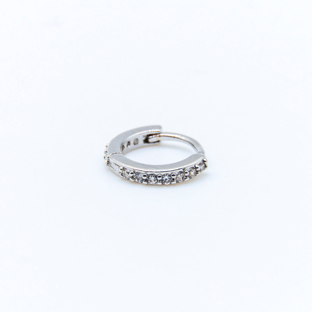 Hoop Chica Plateada