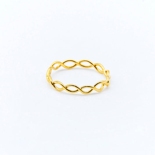 Anillo Midi Trenza
