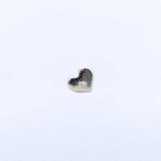 Broquel Corazon Liso Plata