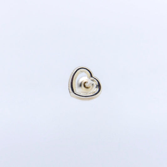 Broquel Silueta Corazon Plata