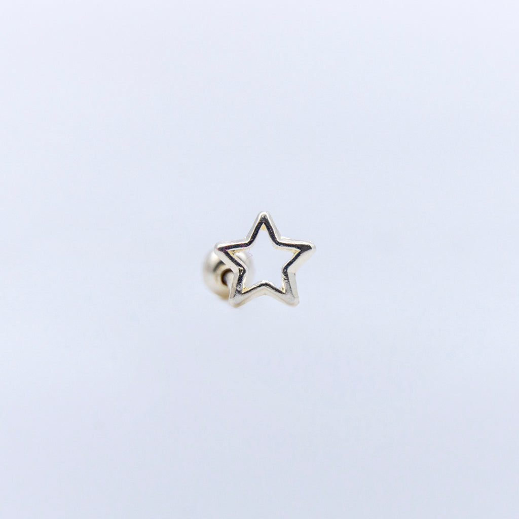Broquel Silueta Estrella Plata