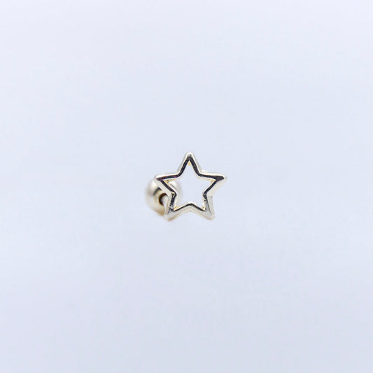 Broquel Silueta Estrella Plata
