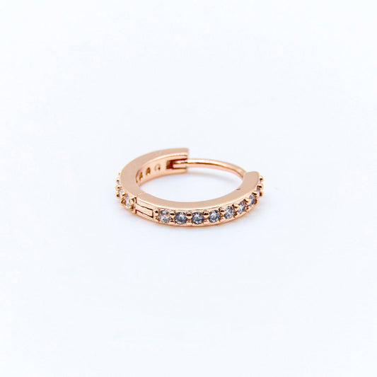 Hoop Gold Rose Mediana
