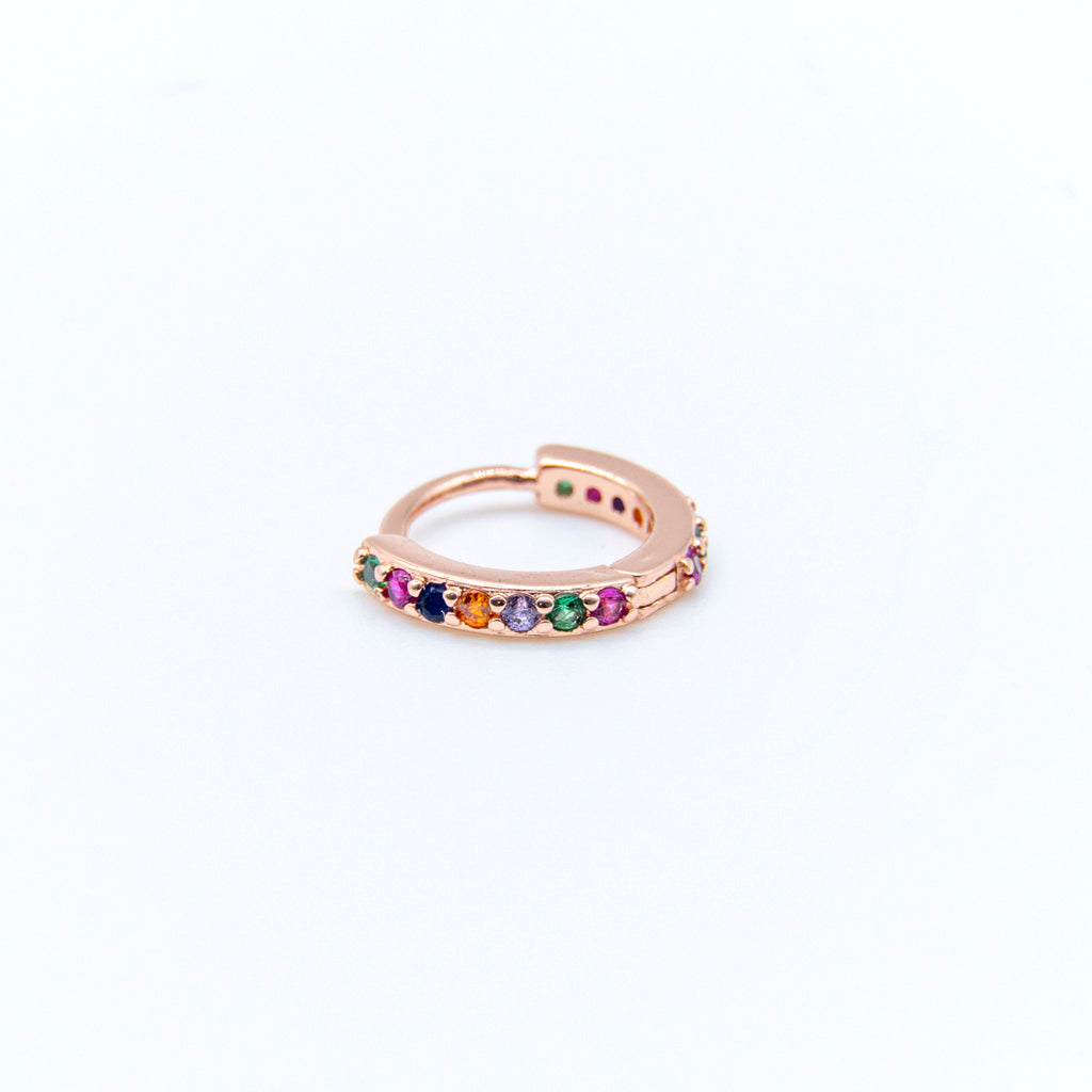 Hoop Rainbow Rosegold