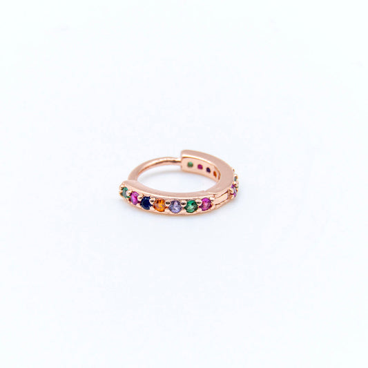 Hoop Rainbow Rosegold